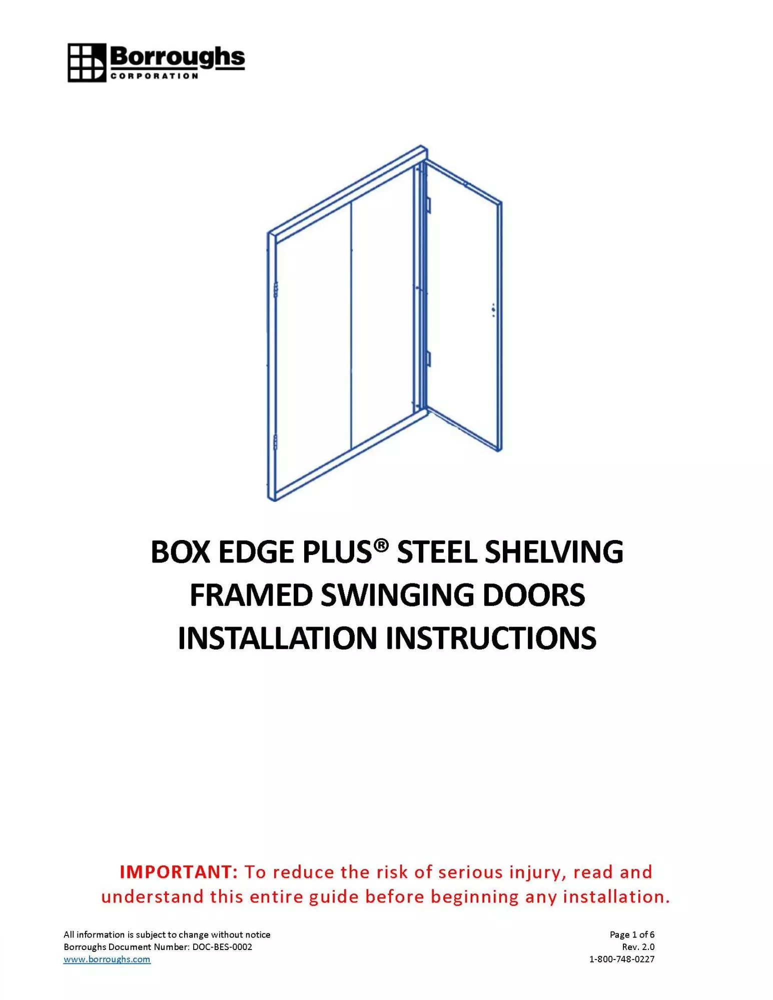 Boxed Edge Shelving with Door