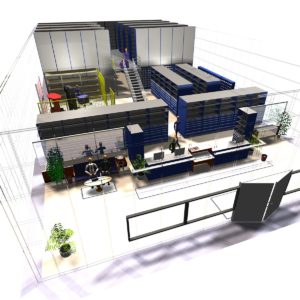 Borroughs 3D Warehouse Layout of Automotive Dealership