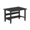 Borroughs Workbench Adjustable Height, Black 48" Wide Adjustable Height Workbenches with Steel Painted Top with Bottom Shelf