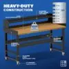 Image showcasing steel gauge details for a 72" Wide Mobile Wood Work bench